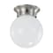 Nuvo Lighting 8W 6" LED Flush Mount, 3K Dim, Brushed Nickel, Frosted Glass 62/1565 - alternate 2